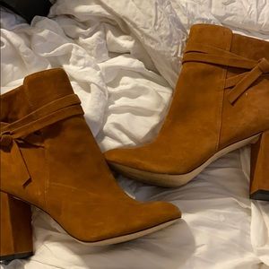 Sole society tie ankle booties